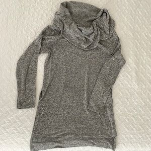 Chico’s soft grey cowl neck sweater